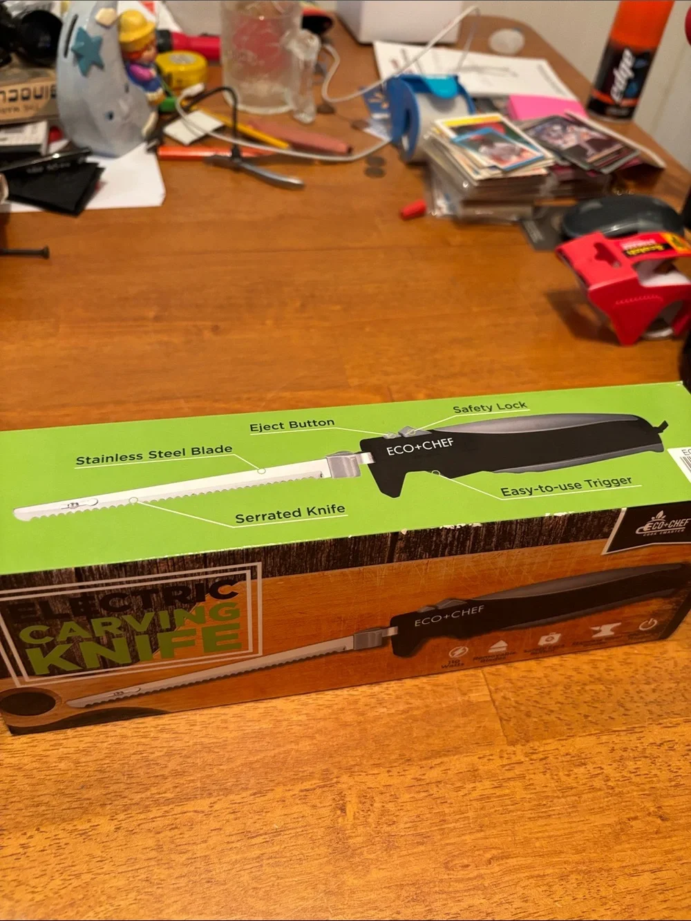 Black Electric Carving Knife